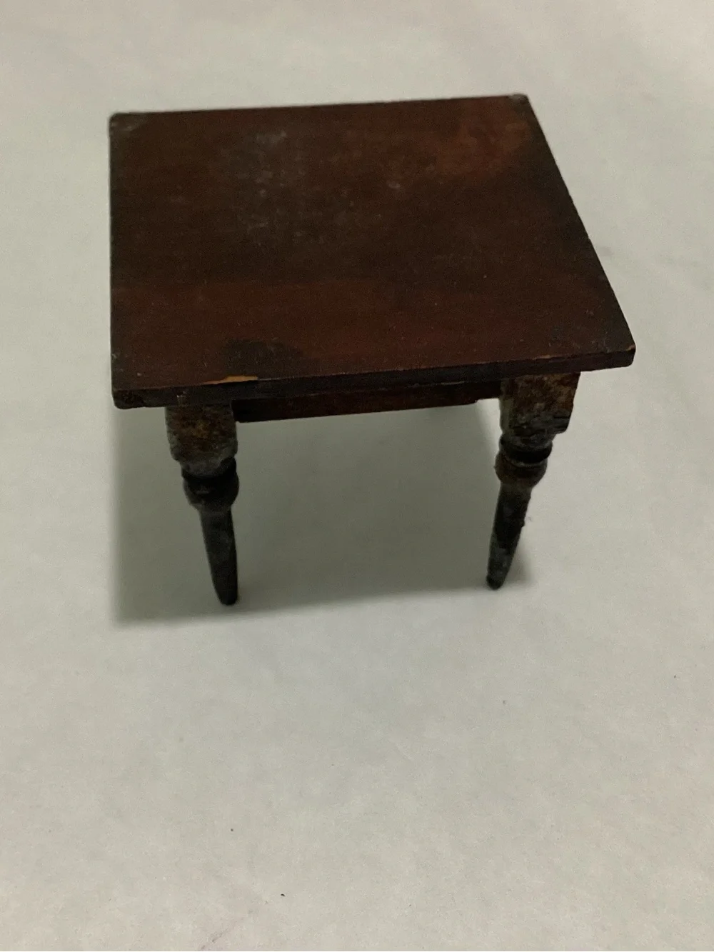 Antique Miniature Dining Table for High-End dollhouse furniture Period Miniature